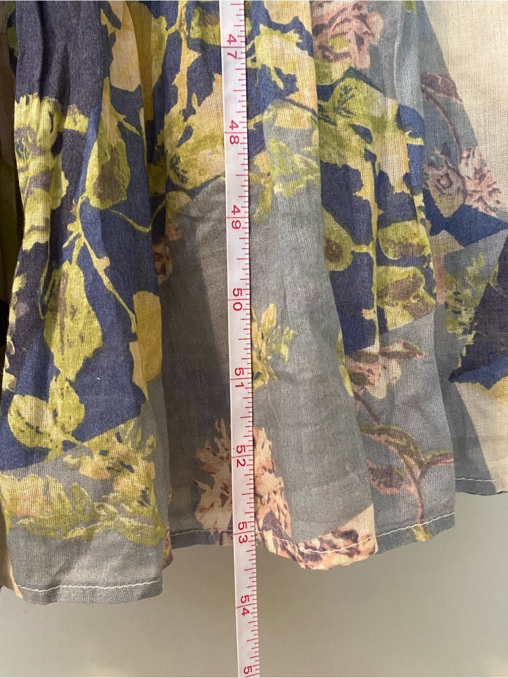 Free People Sundrenched Short-Sleeve Maxi Dress Blue Combo Floral Print Large - Picture 8 of 8